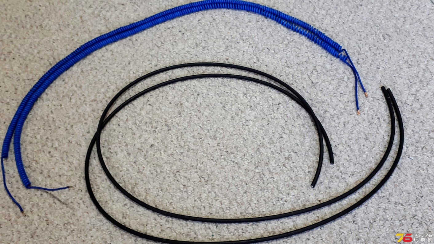 藍色為helix線， 10 awg， primary wire